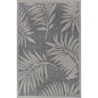 Hanse Home Teppich "Paru", grau (grau,creme), B:190cm H:6mm L:290cm, Polypropylen (PP), Teppiche, Teppich, strapazierfähig, pflegeleicht, robust, In- und Outdoor, wetterfest