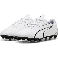 Puma Fußballschuhe Vitoria FG/AG Junior - weiß/schwarz - starker Halt