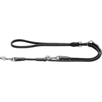 Hunter V-Leine Round & Soft Canadian Up für Hunde Schwarz S