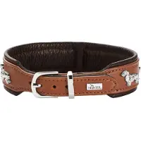 Hunter Teckel-Halsband München 37/XS-S, Rindsleder
