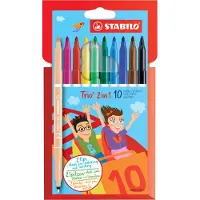 Stabilo Trio 2-in-1 - 10 st. - Bunt - - One Size - Buntstiftsets