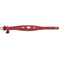 Hunter Halsband Windhund Love 37/XS-S, Rot/Schwarz