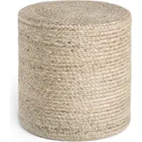 Home Collection Pouf "Jutta, Jute", (1 St.), Jute, Natur, Wohnzimmer, Esszimmer, Schlafzimmer, Flur, Modern, Boho