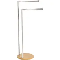 Zeller Present Handtuchständer Inox Bambus 24x36x81.5 cm