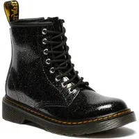Dr. Martens Boots - 1460 J - Nebel Glitter - Black/Silber/Nebel - - 35 - Stiefel