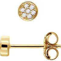 Diadema - Ohrringe mit Diamanten - Gelbgold