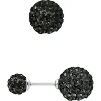 Diadema - Ohrringe Black Night - Kristall Schwarz - Kollektion Crystal Pearl