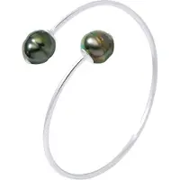 Diadema - Armband - Du & Ich - Silber - 2 echte Tahiti-Perlen
