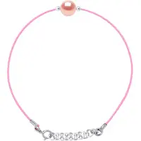 Diadema - Armband - Rosa Nylon - Süßwasserperle - Rosa