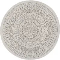 NORTHRUGS Teppich "Porto Wendeteppich", rund, 5 mm Höhe, In-& Outdoor, Wetterfest, Balkon, Garten, Wohnzimmer, Wasserfest