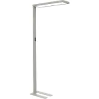 MAUL LED-Stehlampe MAULsenja, 87 W, 15150 lm, 2700-5700 K, direktes/indirektes Licht, dimmbar, Bewegungs-/Lichtsensor,H 1960 mm, Aluminium, silber