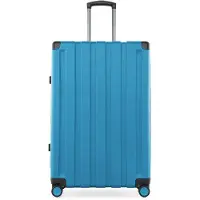 Hauptstadtkoffer - Q-Damm - Großer Koffer Trolley Hartschalenkoffer XXL Erweiterung, expandable Suitcase 77cm, 133 Liter,Cyanblau