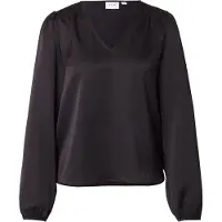 Vila Ellette Smock Satin Top Langarmbluse