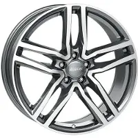 Alutec 18 Zoll Alufelge Ikenu 18"x8" 5x114.3 PCD ET38 70.10mm Felge Graphit Frontpoliert