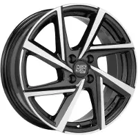 MSW 16 Zoll Alufelge 80-4 16"x6.5" 4x108 PCD ET32 65.6mm Felge Schwarz
