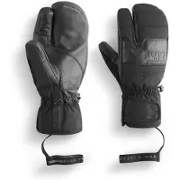 Picture Organic Clothing - Atmungsaktive und wasserfeste Fäustlinge für Ski - Sparks Mitts Black für Herren aus Leder - Größe 8 - schwarz