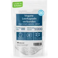 SHROOMY Leerkapseln Größe 00 verbunden 1000 St Kapseln