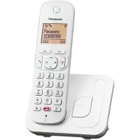 Panasonic KX-TGC250, DECT-Telefon, Kabelloses Mobilteil, Freisprecheinrichtung, 50 Eintragungen, Anrufer-Identifikation, Weiß