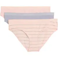 Marc O'Polo 3er-Set: Slips in Rosa/ Lila - L