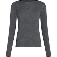 Hunkemoller Super Soft Shirt aus Kaschmir-Mix mit U-Boot-Ausschnitt Grau