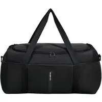 Samsonite TA Revolution - Faltbarer Reisetasche 53 cm, Mittelgroß, Leicht & Kompakt, mit reflektierenden Details, Duffel für Urlaub & Sport, Schwarz – Größe 53 x 32 x 28 cm