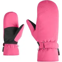 Ziener Fäustlinge "KEVI-Z PR MITTEN glove", Damen, Gr. 7, rosa (pop pink), Polyester, Handschuhe Fäustlinge