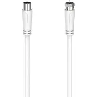 Hama SAT-Anschlusskabel, F-Stecker - Koax-Kupplung, 1,5 m, 90 dB
