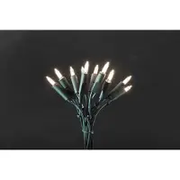 Konstsmide - LED Minilichterkette, 20 warm weiße Dioden, 230V, Innen, grünes Kabel ; 6301-100