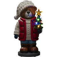 Konstsmide - LED Teddybär, klein, mit 6h Timer, 8 bunte Dioden, batteriebetrieben, Innen, 3 x AAA 1.5V (exkl.)- 4247-000
