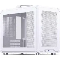 Jonsbo C6 MAX, Desktop, PC, Weiß, ITX, micro ATX, Stahl, Glas, 17 cm