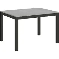 Itamoby Ausziehbarer Tisch 90x120/380 cm Everyday Evolution Cement Anthrazit Gestell