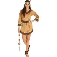 TecTake Frauenkostüm Indianerin Apache sexy Ashley