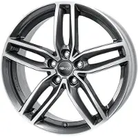 RC Design 18 Zoll Alufelge RC29 18"x8" 5x112 PCD ET47 66,6mm Felge Grau Frontpoliert