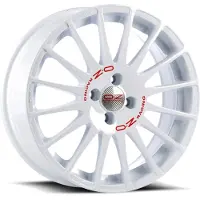 OZ RACING ALUFELGE SUPERTURISMO WRC 6.5x15 4x100 ET 43 RACE WHITE RED LETTERING
