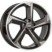 DBV 18 Zoll Alufelge TORINO III 8,0x18 5/108 ET45 anthrazit glänzend, front poliert Felge