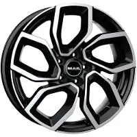 Mak 16 Zoll Alufelge apollo 16"x6.5" 4x108 PCD ET32 65.1mm Felge Schwarz
