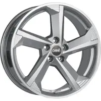 DBV 18 Zoll Alufelge TORINO III 8,0x18 5/112 ET40 hyper silber, front poliert Felge