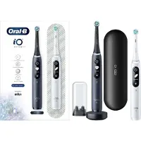 Braun Elektrische Zahnbürste Oral-B iO7 DuoPack Schwarz + Weiß