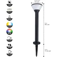 Lutec Solar garden lamp Karlo smart