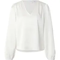 Vila Ellette Smock Satin Top Langarmbluse