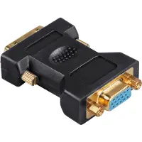 Hama Adapter DVI Analogue Male Plug - 15-pin HDD Female Jack, DVI, HDMI, Blau