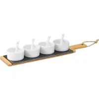 Westmark Servierset Schiefer Tapas+Friends 40x9x5cm 9teilig