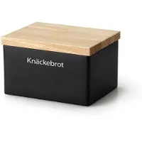 Continenta Vorratsdose Keramik, schwarz 17,5x13,5x11 cm 3750 4017167375007