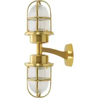 Licht-Erlebnisse Wandlampe Tyros Messing