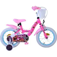Volare Dolls Kinderrad - Mädchen - 14 Zoll - Pink - Zwei Handbremsen