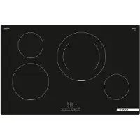 Bosch Serie 4 PIE811BB5E, Schwarz, Arbeitsplatte, 80 cm, Zonen-Induktionskochfeld, Glaskeramik, 4 Zone(n)