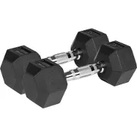 Rebel Gummierte Hanteln aus Gusseisen HEX 2x4 kg ACTIVE