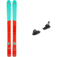 Zag - Ski Set inkl. Bdg. - Freeride Skier &ndash; Damen / Frau &ndash; Harfang 96 Lady 2026 - Alpinski-Set H96 Lady 2024 für Damen aus Holz - Rot