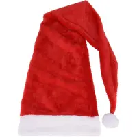 Koopman Weihnachtsmannmütze 125 cm Rot Plüsch