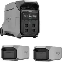 EcoFlow DELTA PRO 0% MwSt §12 III UstG 3 Powerstation mit 2 x DELTA PRO 3 Smart ...